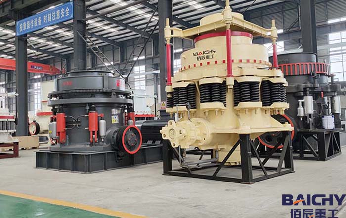 圓錐破碎機常見故障的解決方(fang)灋